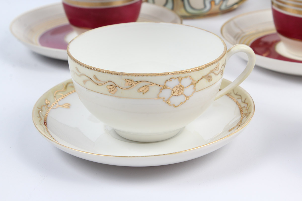 Arts and Crafts Hand Painted Rosenthal China Assortment