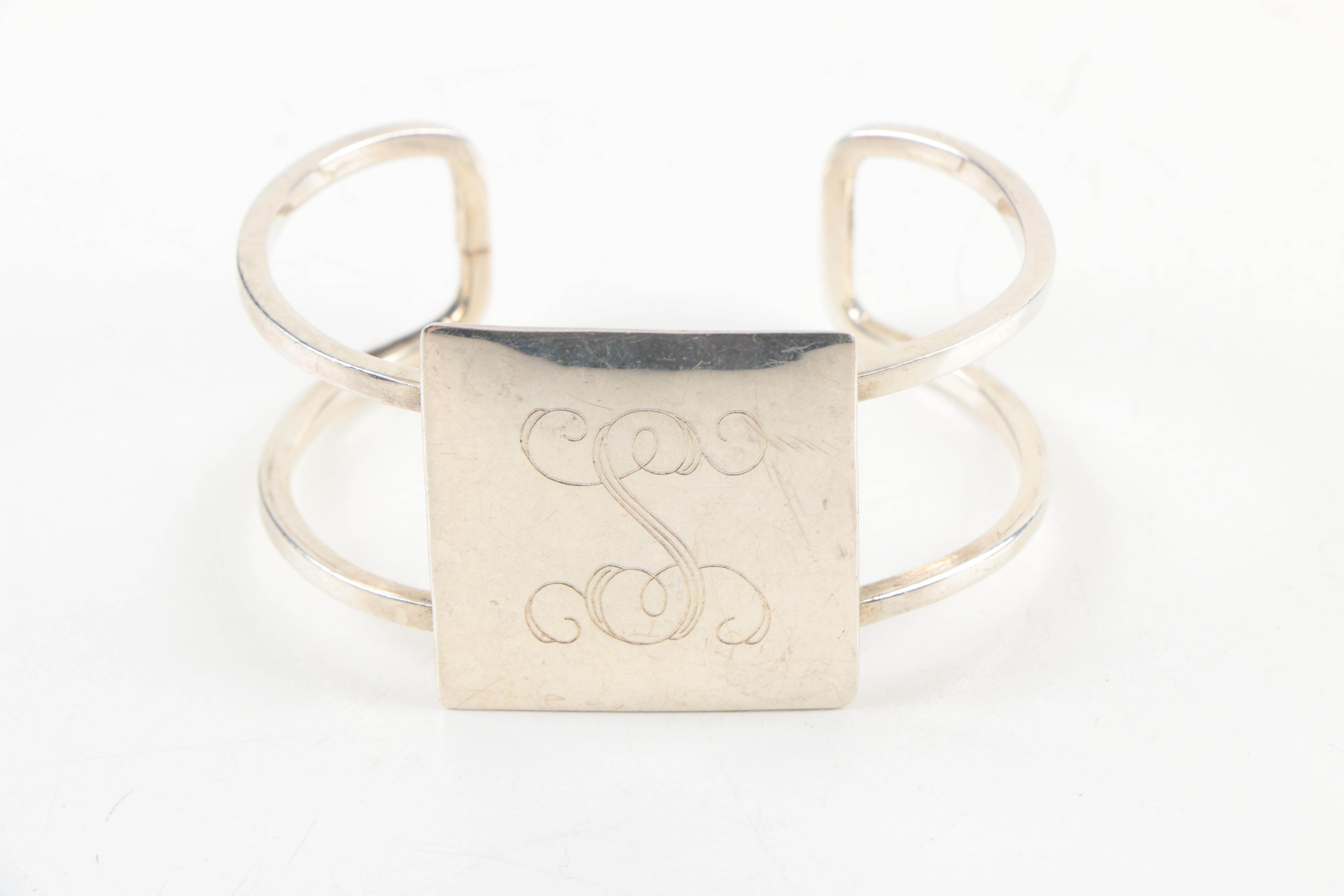 Sterling Silver Bracelet Earrings and Pendant