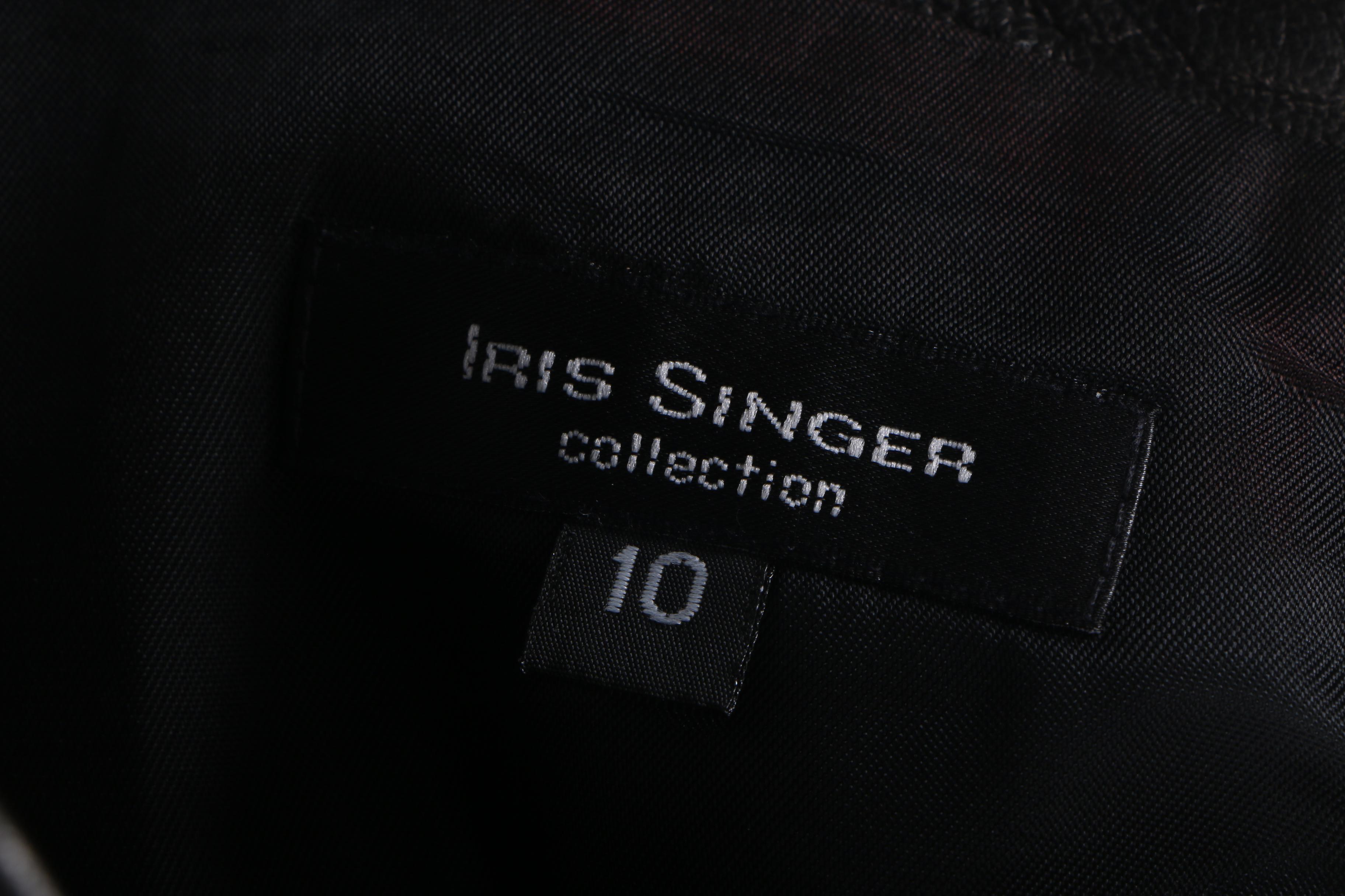 Two Black Leather Skirts