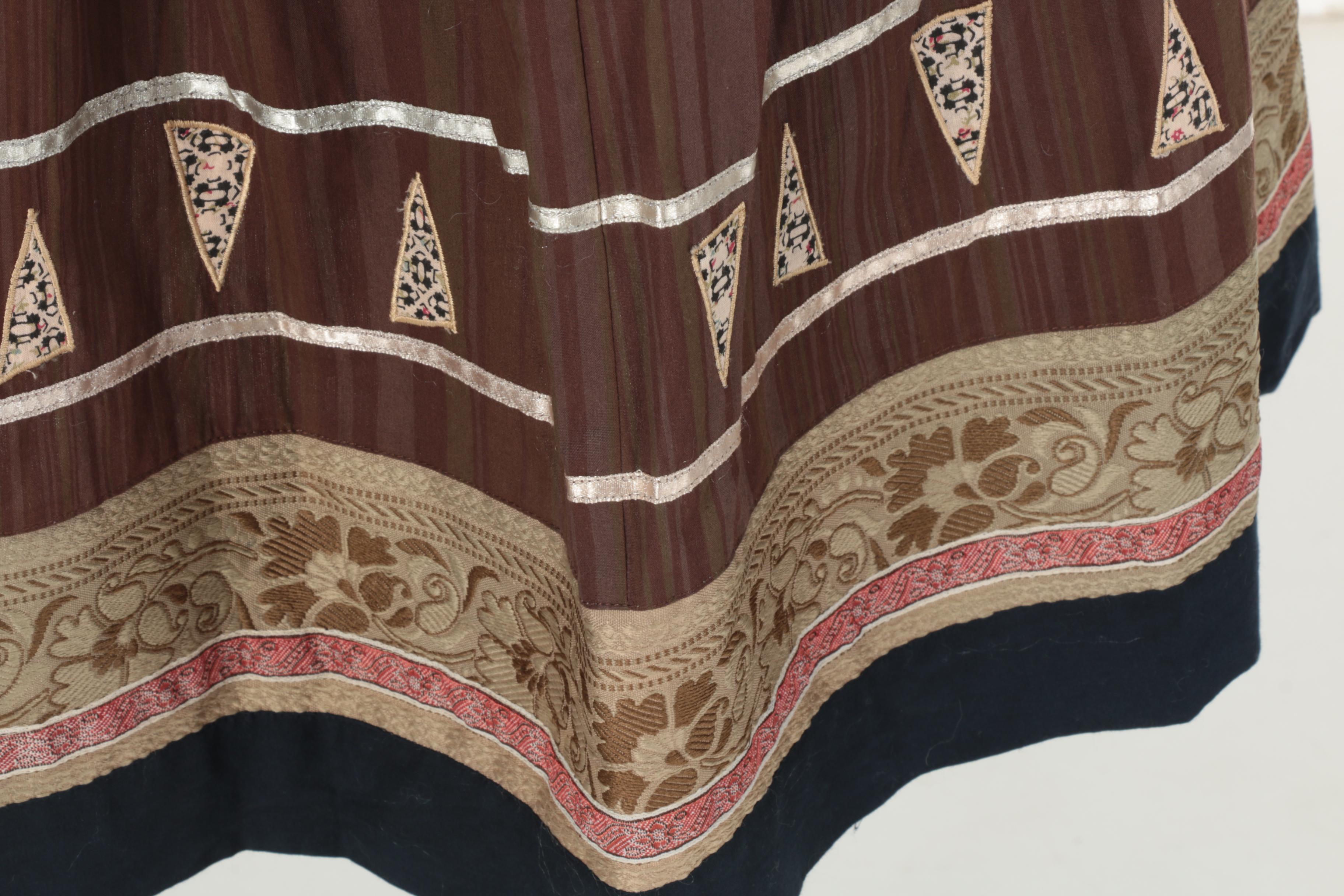 Women's Matty M Mixed Media Skirt