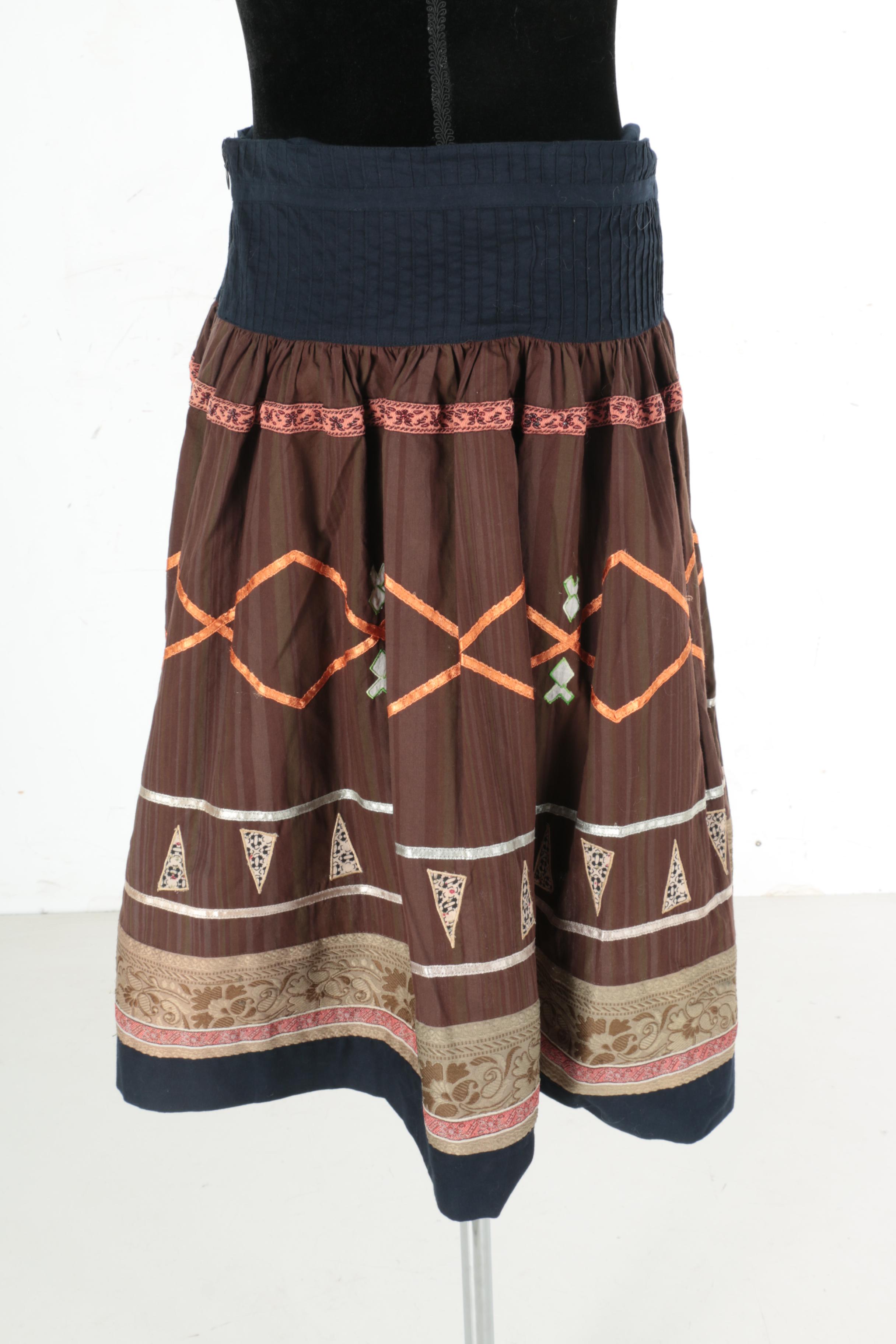 Women's Matty M Mixed Media Skirt