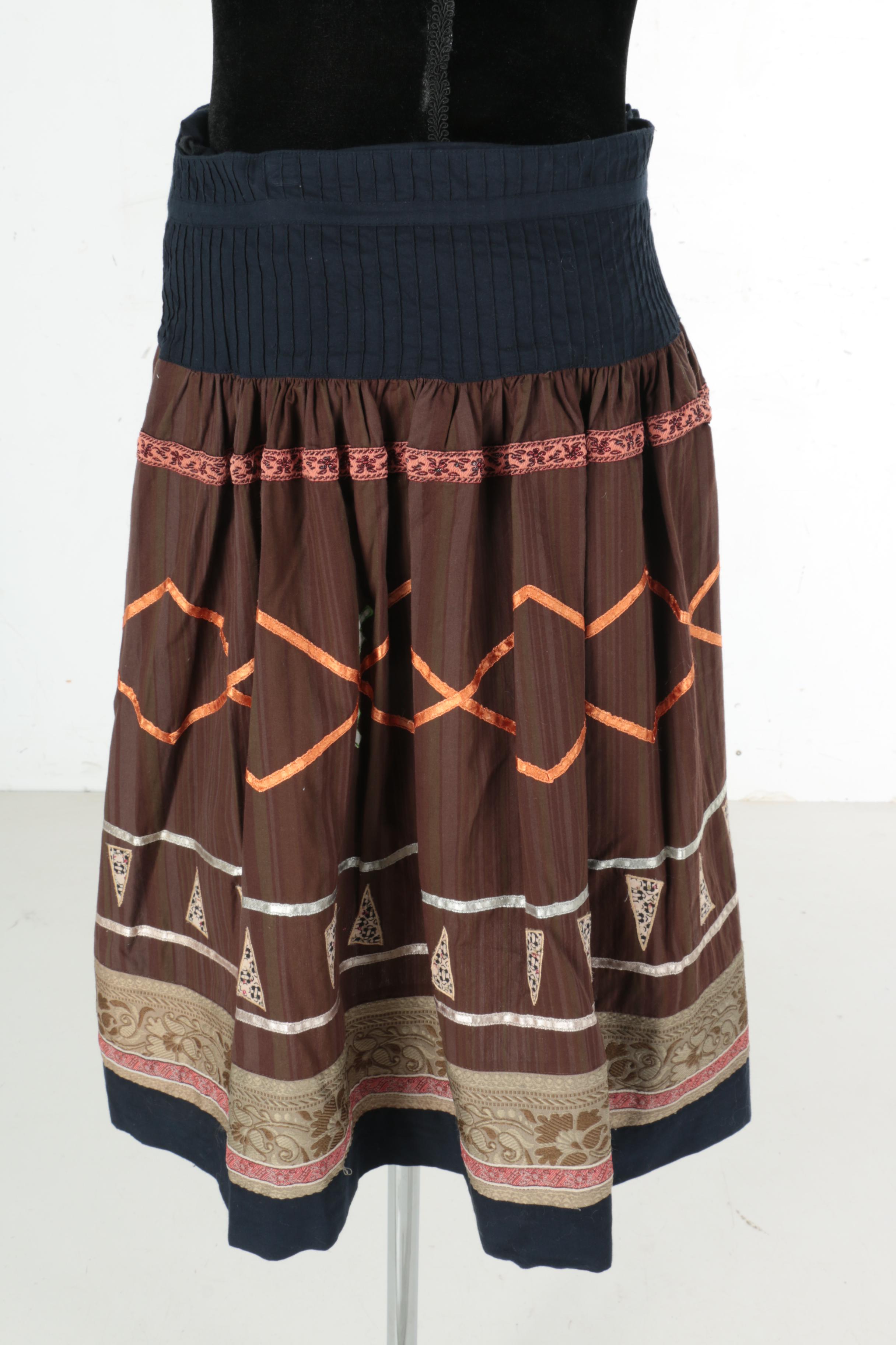 Women's Matty M Mixed Media Skirt