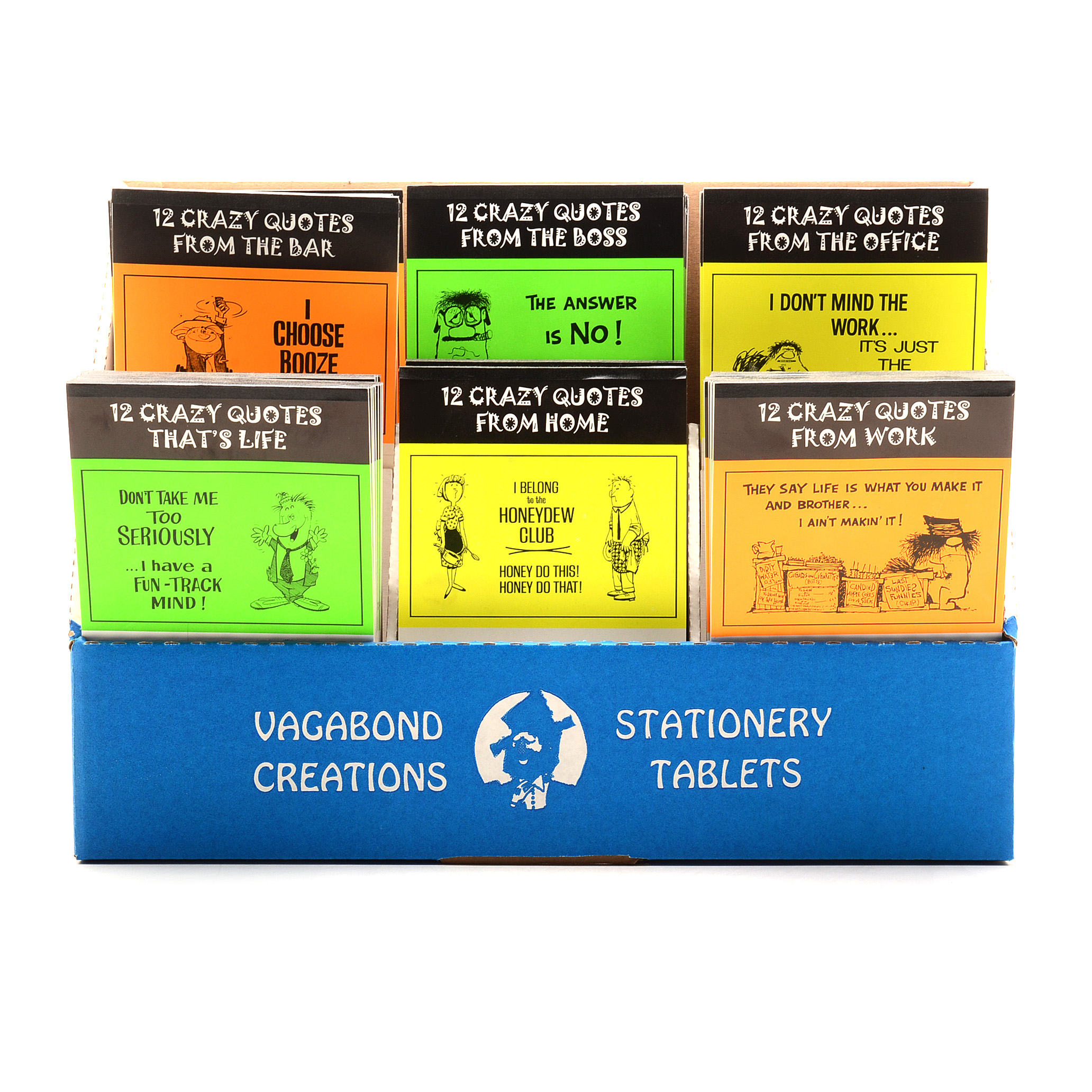 Crazy Quotes Themed Stationary Tablets Lot from Vagabond Creations