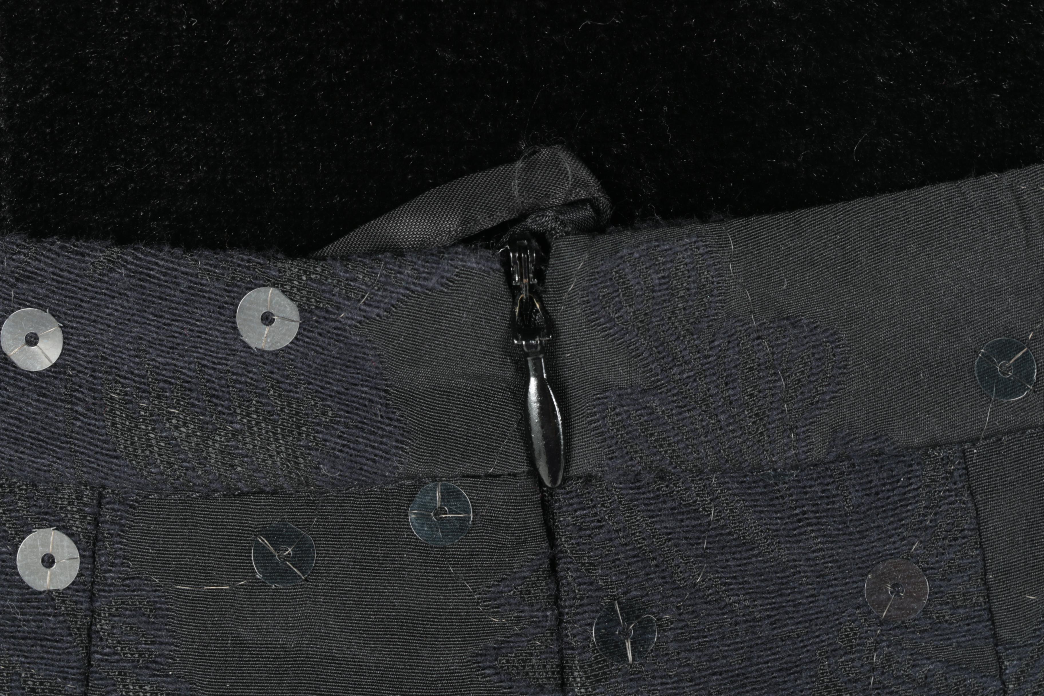 Sonia Bogner Black Sequins Skirt Suit