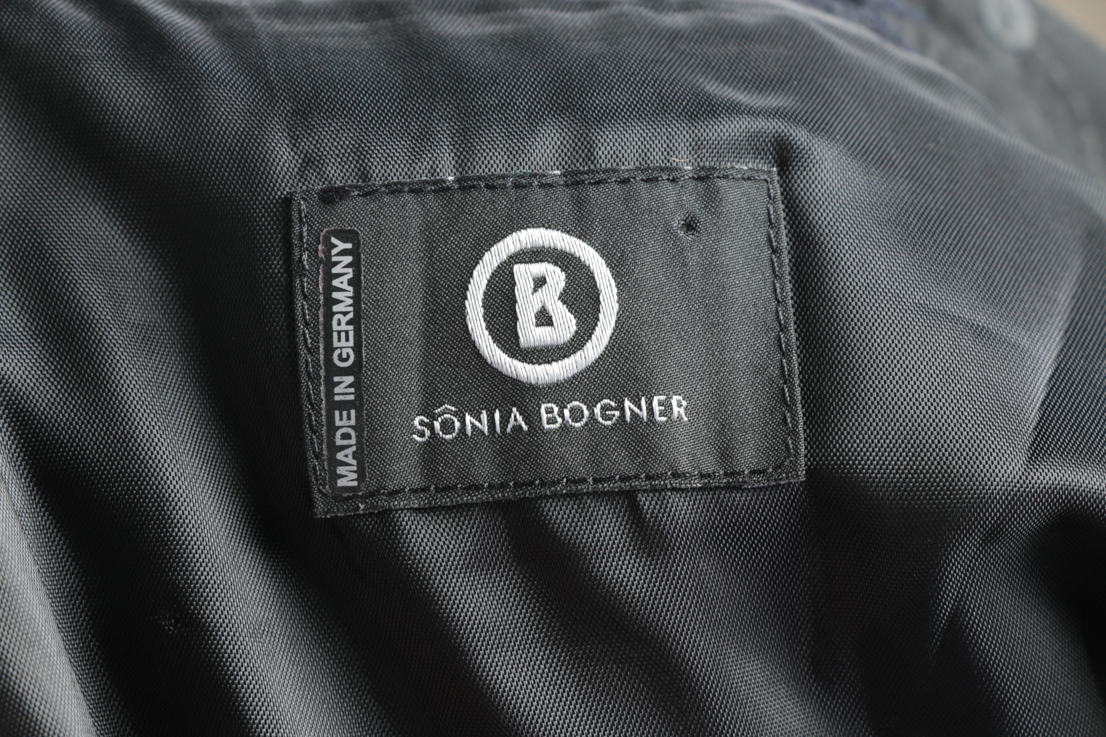 Sonia Bogner Black Sequins Skirt Suit