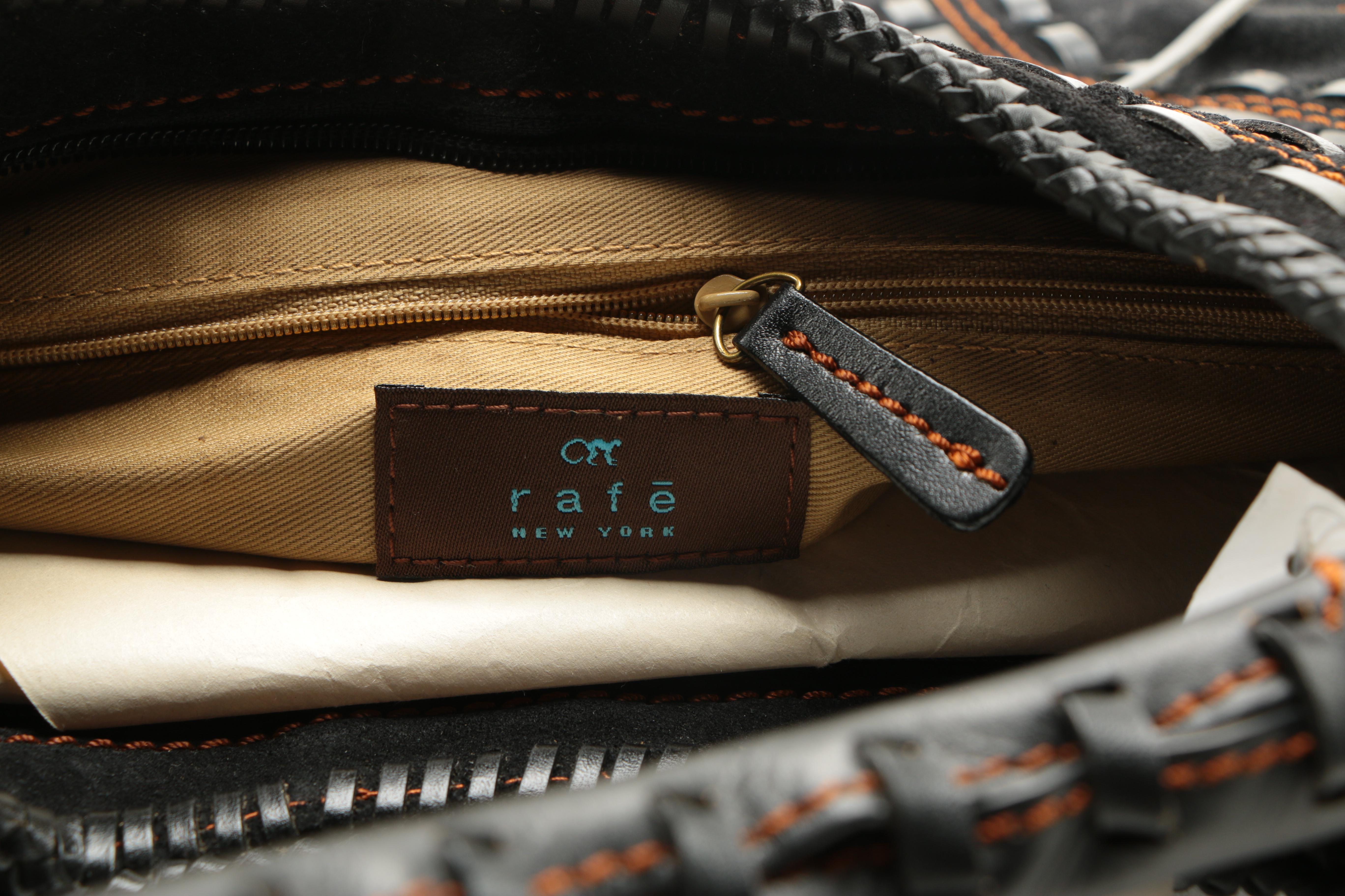 Rafe Black Suede Fringe Hobo Bag