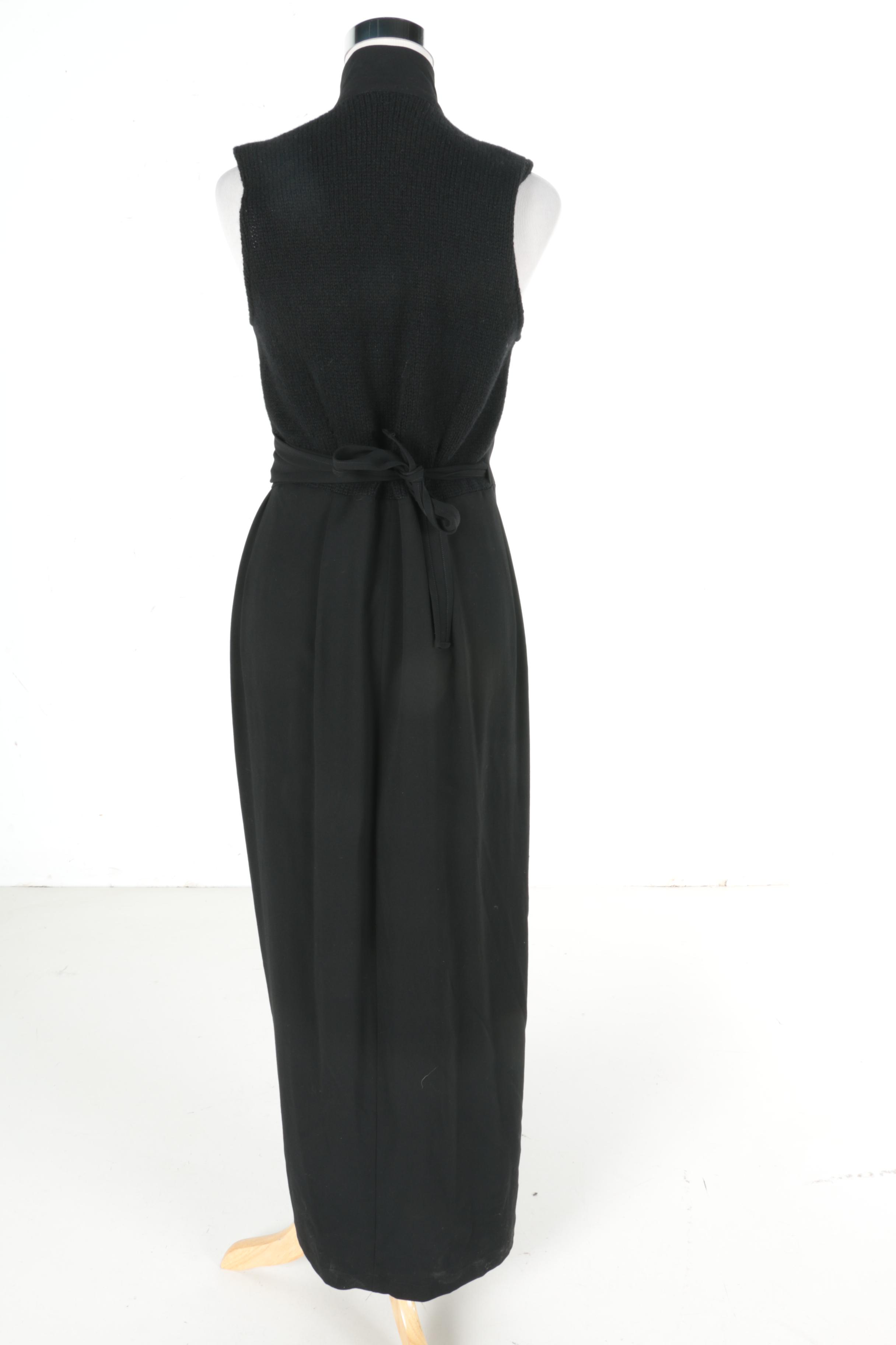 Dries Van Noten Wrap Dress and Fate Wrap Vest