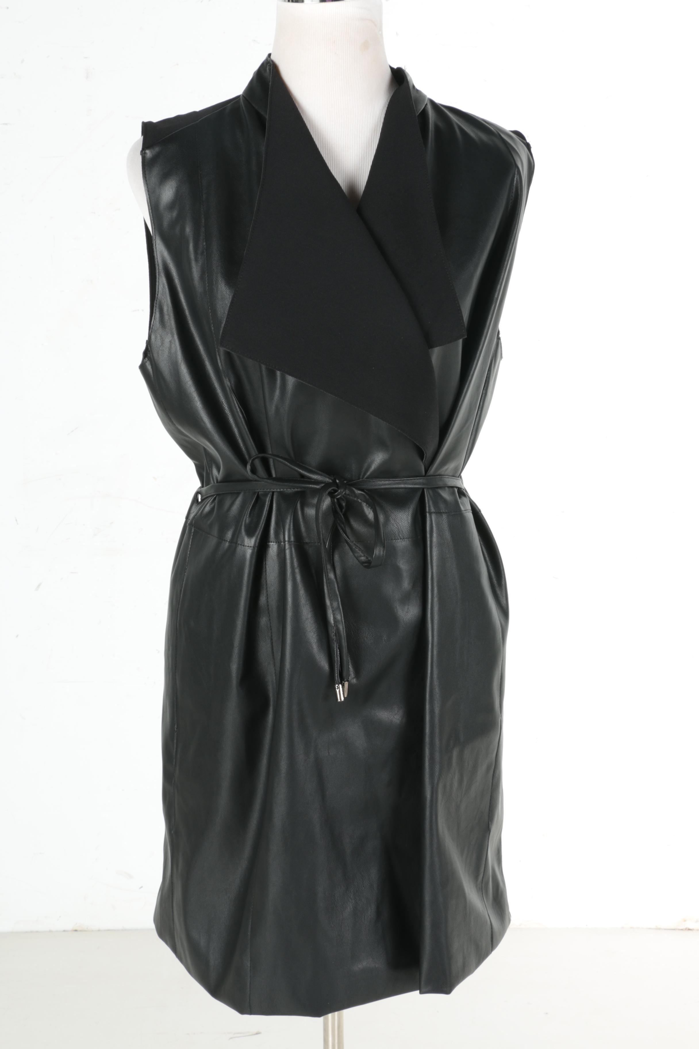 Dries Van Noten Wrap Dress and Fate Wrap Vest