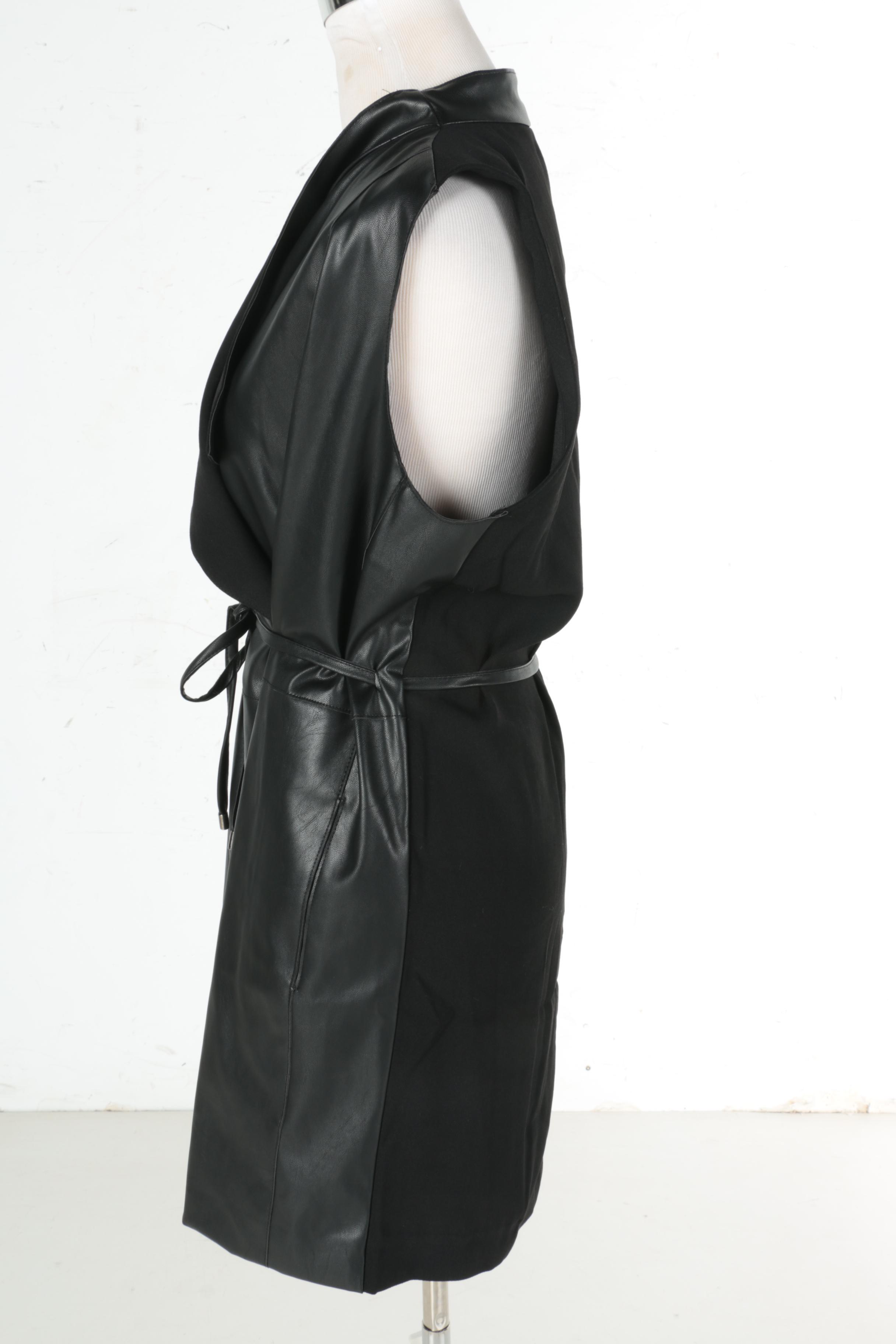 Dries Van Noten Wrap Dress and Fate Wrap Vest