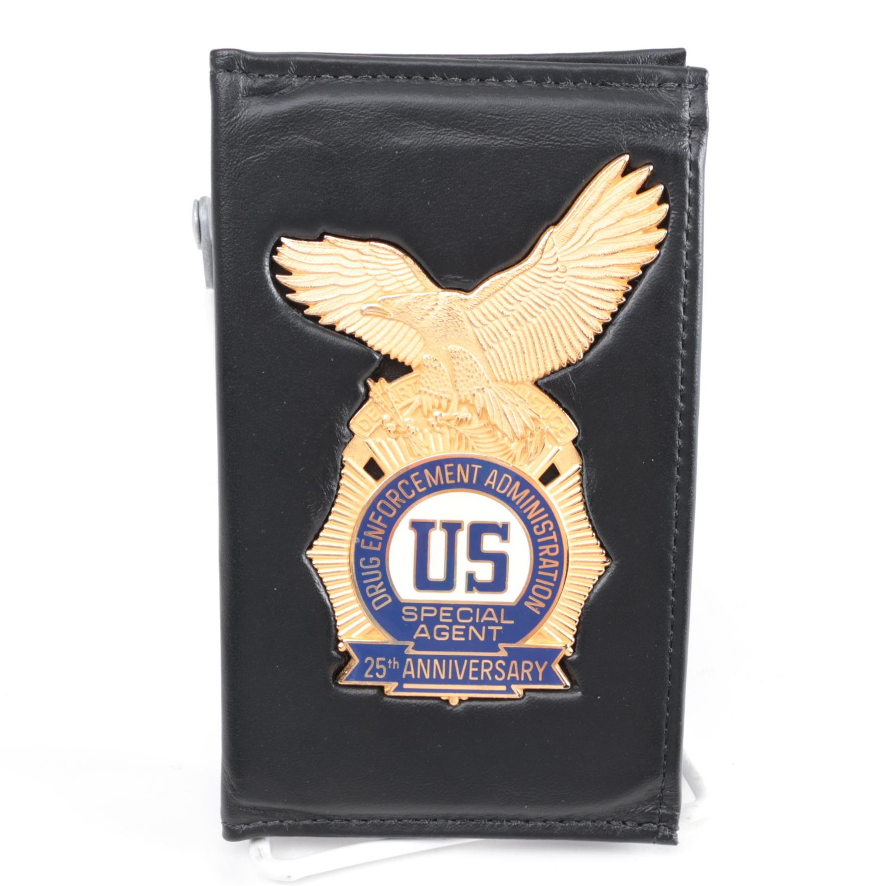 Commemorative Drug Enforcement Administration 25th Anniversary Badge Wallet