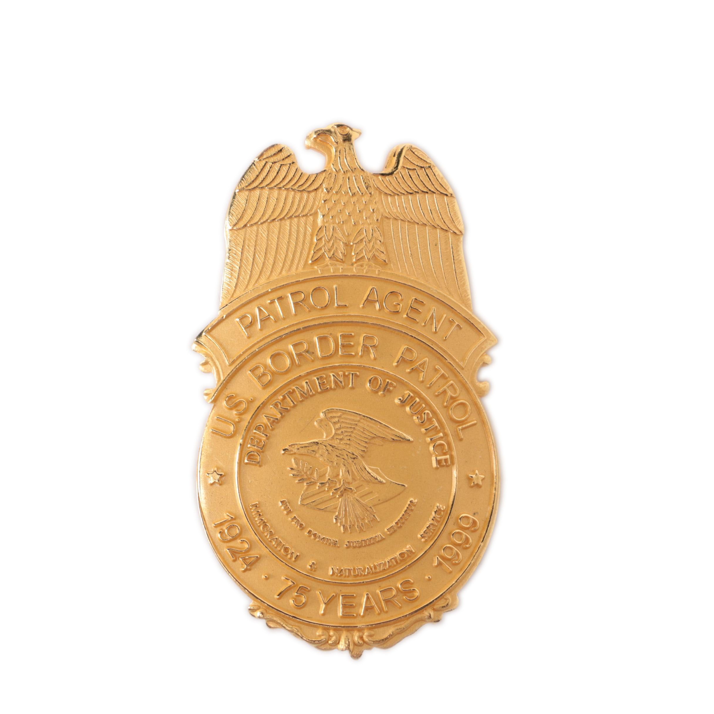 Commemorative 75th Anniversary U.S. Border Patrol Badge