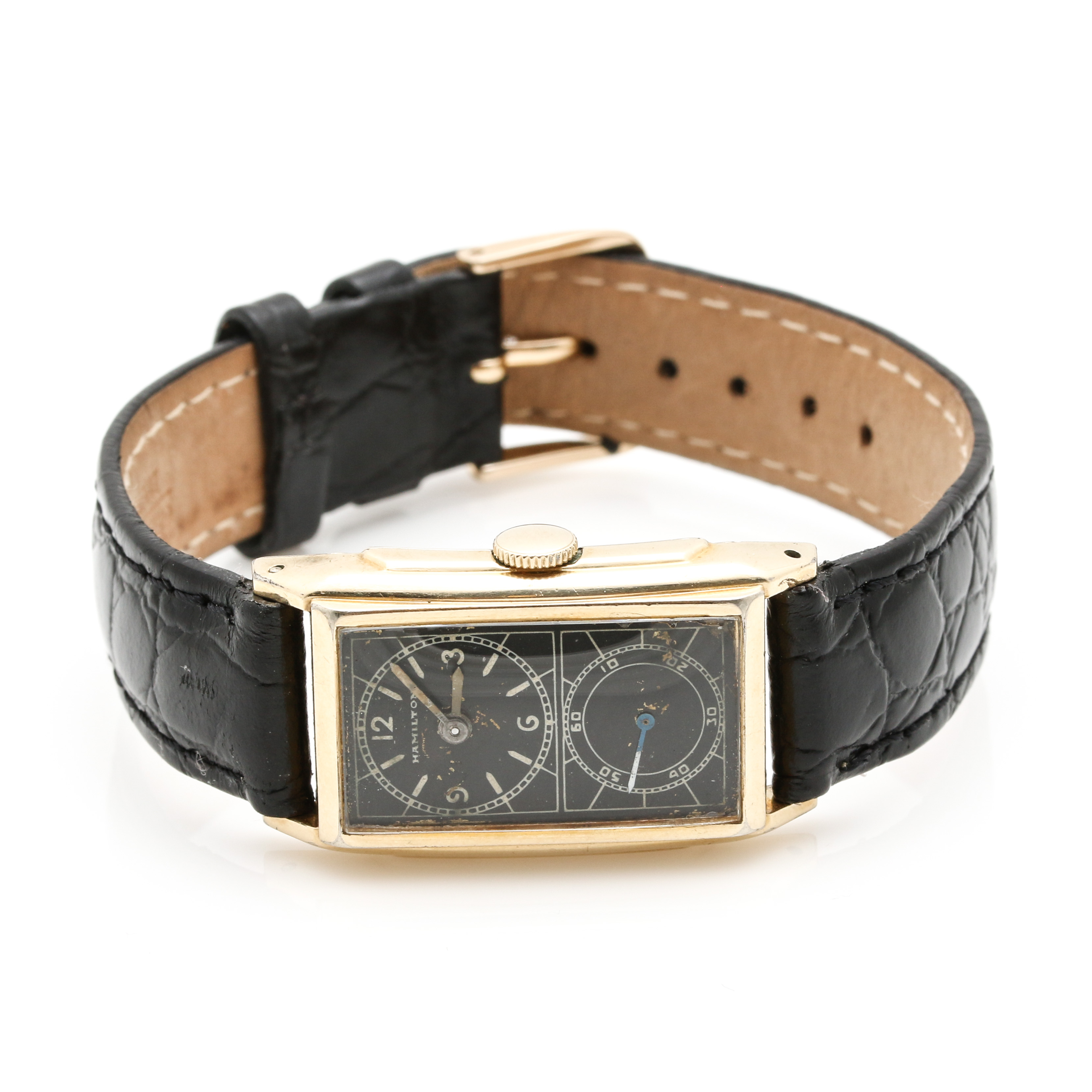 Circa 1937 Hamilton 14K Gold Filled Doctor's Duo-Dial Watch