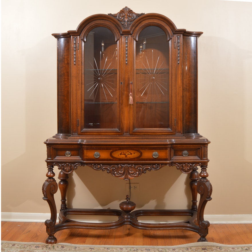 Jacobean Style Display Cabinet  by West End Furniture of Rockford, Illinois