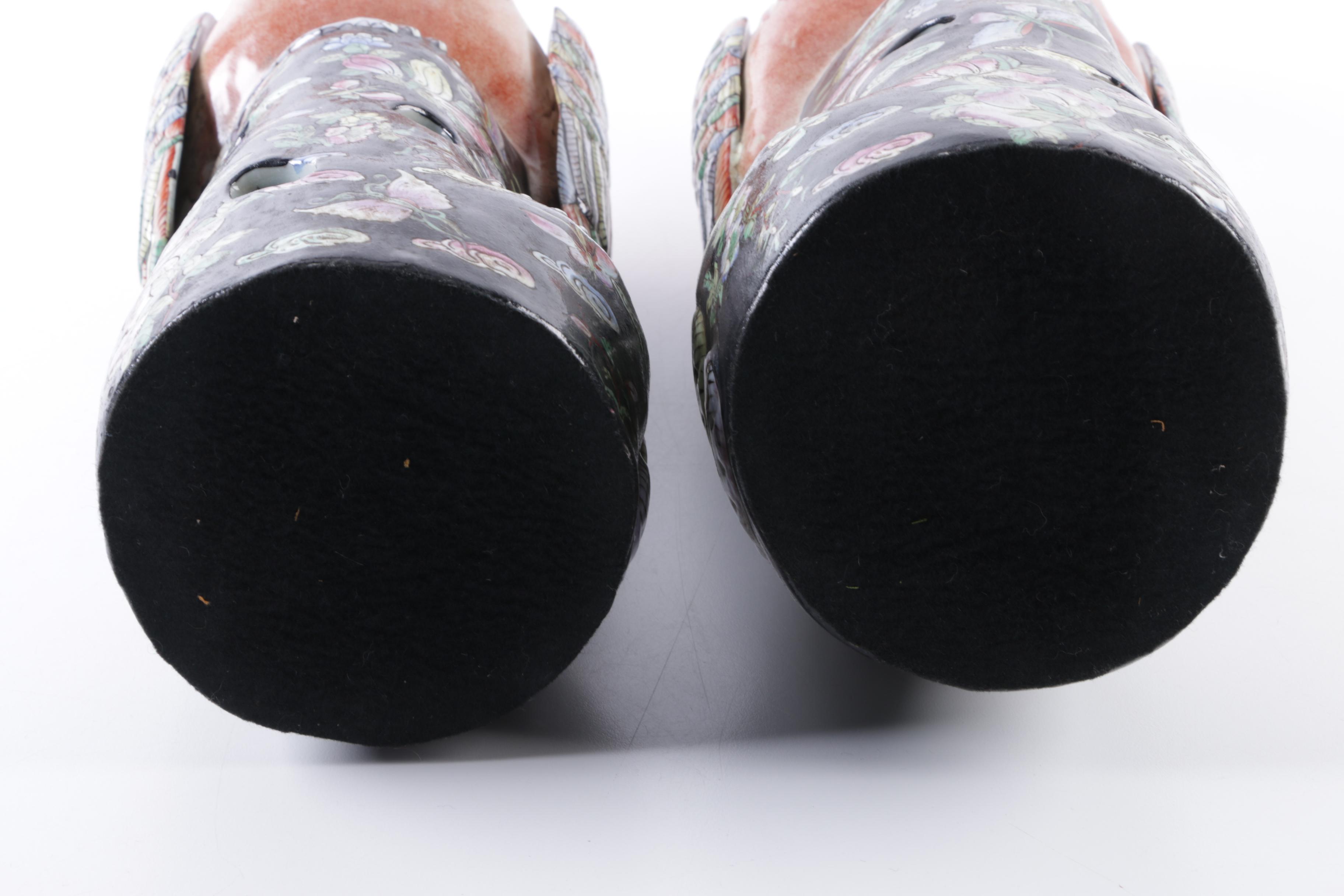 Chinese Porcelain Phoenix Figurines