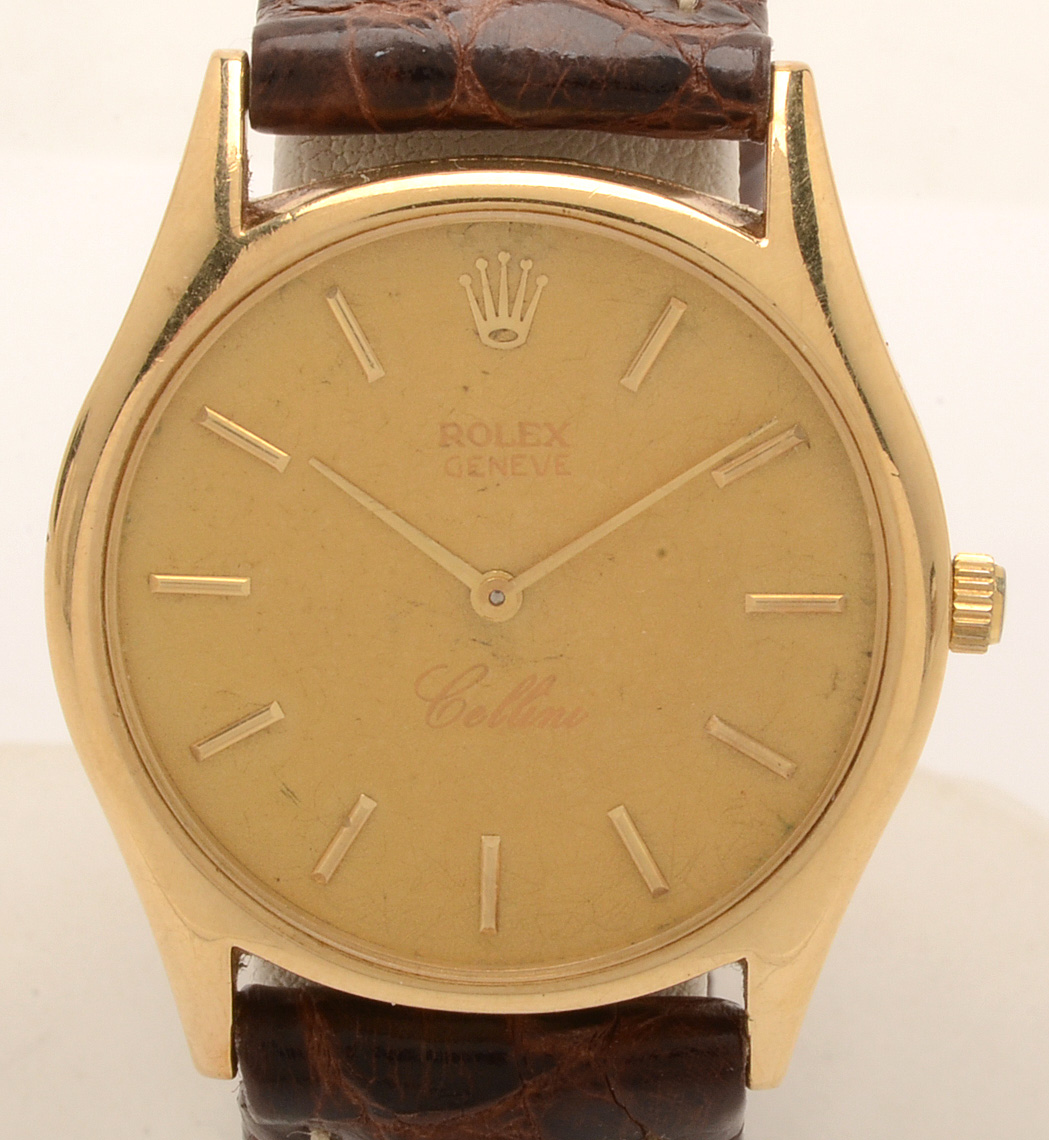 Vintage Rolex Geneve "Cellini" 14K Yellow Gold Watch
