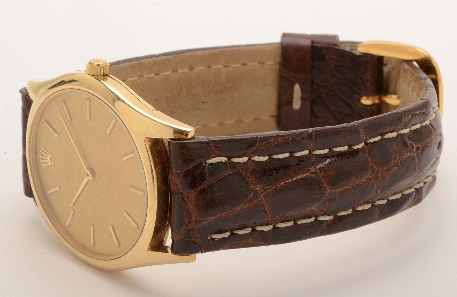 Vintage Rolex Geneve "Cellini" 14K Yellow Gold Watch