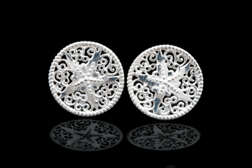 Sterling Silver Starfish Earrings