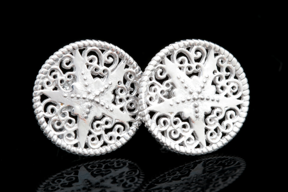 Sterling Silver Starfish Earrings
