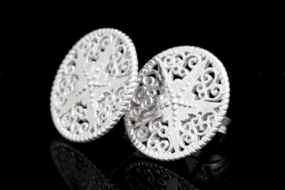 Sterling Silver Starfish Earrings