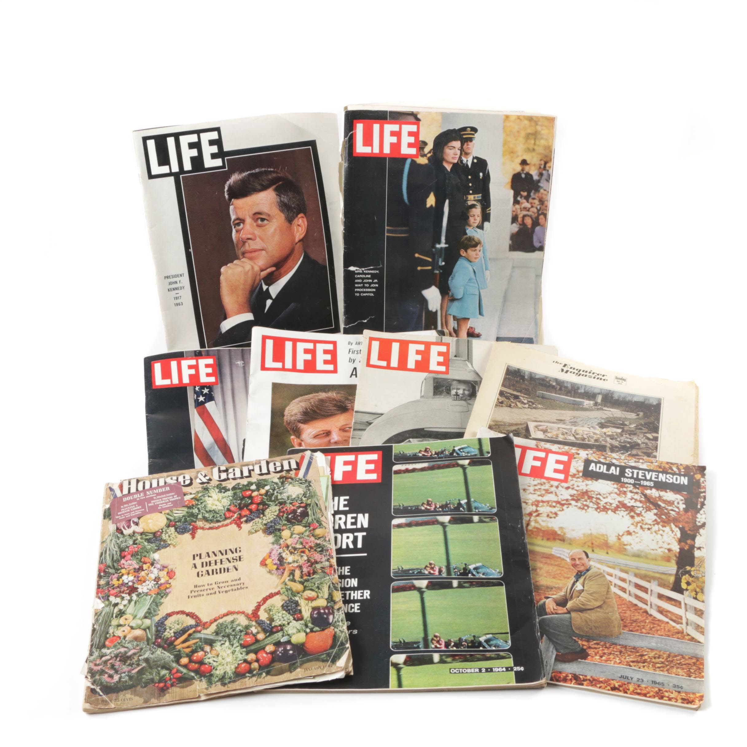 Assortment of Magazines Featuring John F. Kennedy