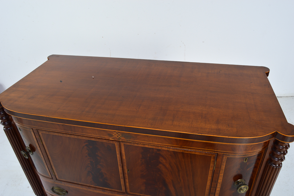 Hepplewhite Style Flame Mahogany Brandy Board, Circa Mid-1800s