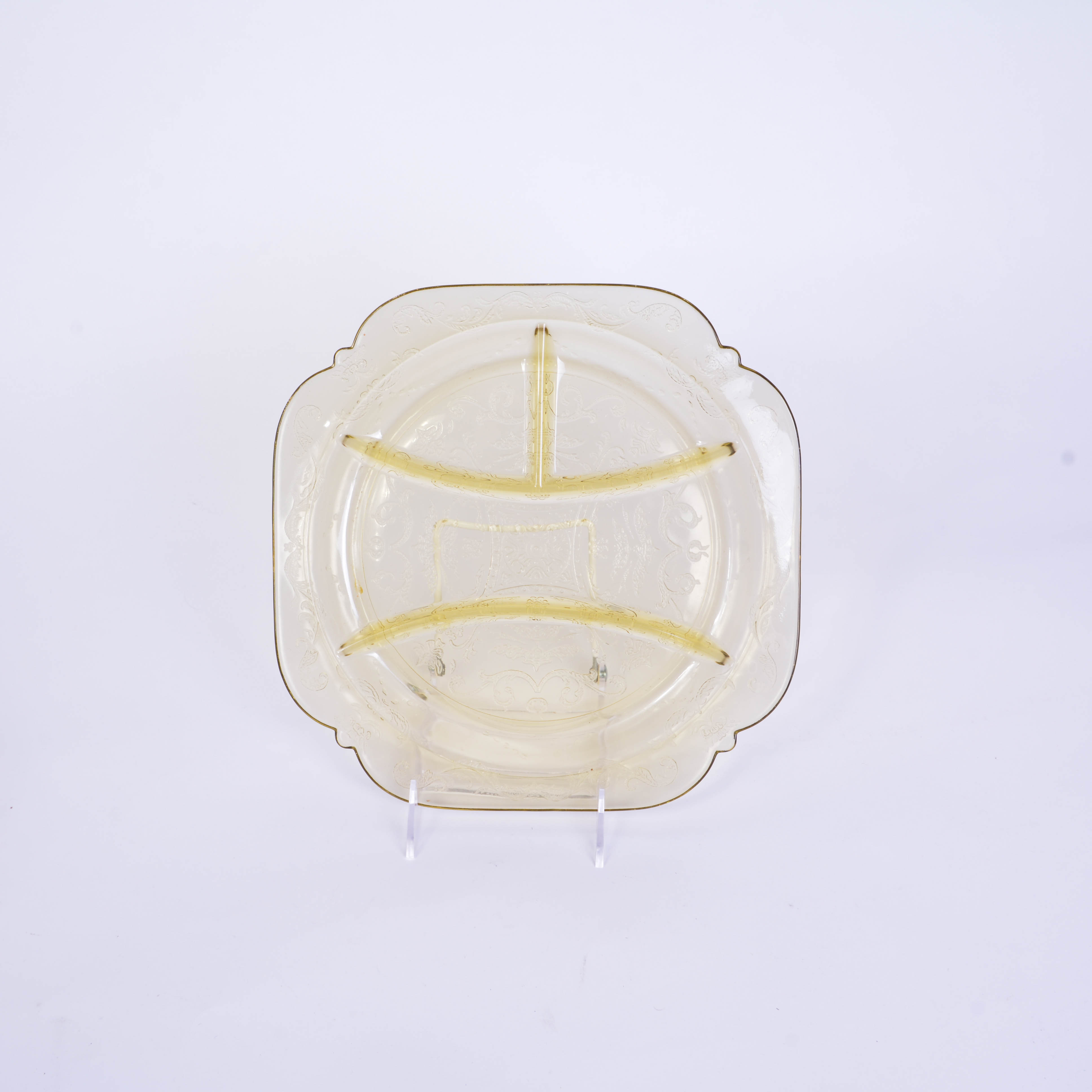 Collection of Federal Glass "Madrid Amber" Tableware