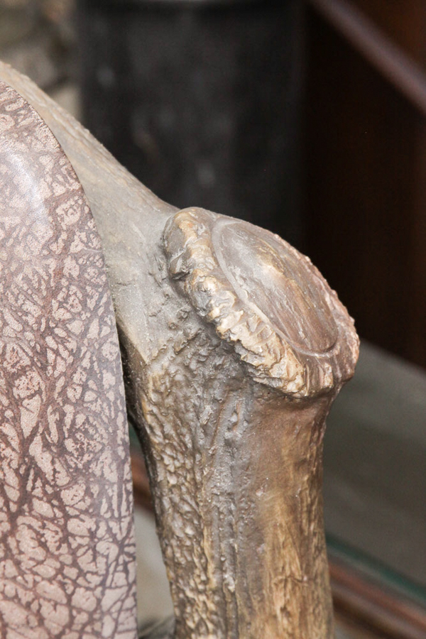 Pair of Antler Motif Bar Stools