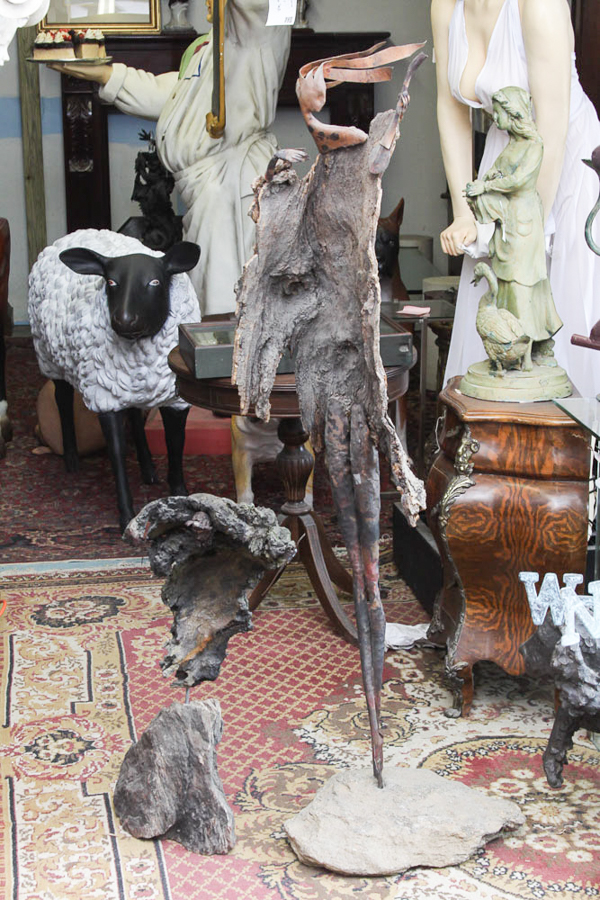 Abstract Wood Human Statue