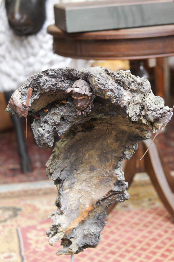 Abstract Wood Human Statue