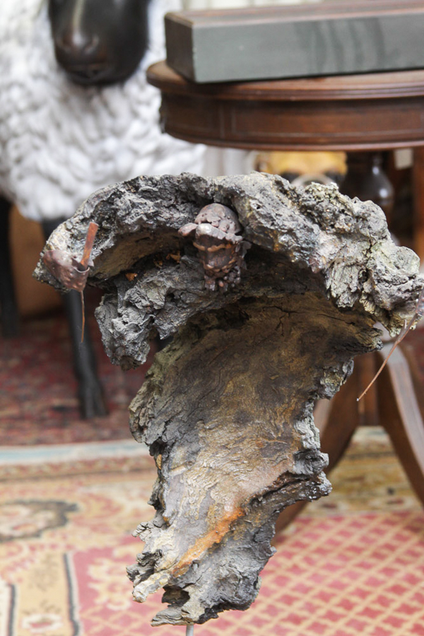 Abstract Wood Human Statue