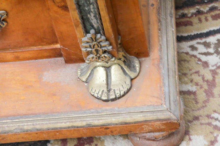 Vintage French Empire Style Maple Secretaire a' Abattant