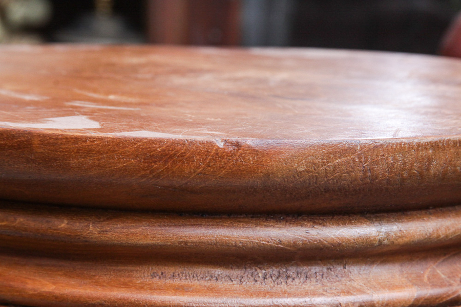 Chinese Inspired Carved Wood Plant Stand