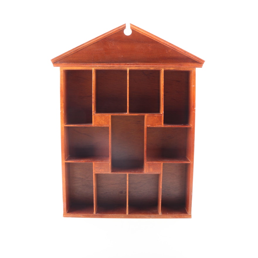 Wooden House Shaped Shadow Box
