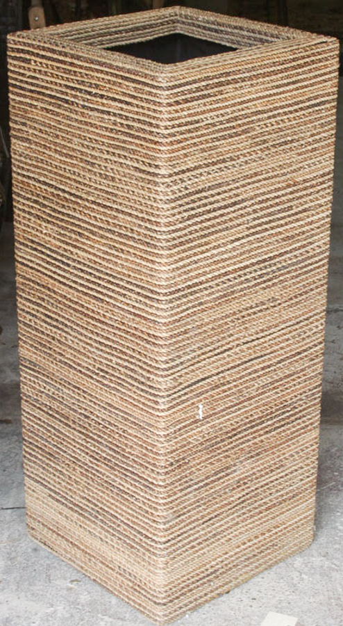 Rope Wrapped Planter Pair