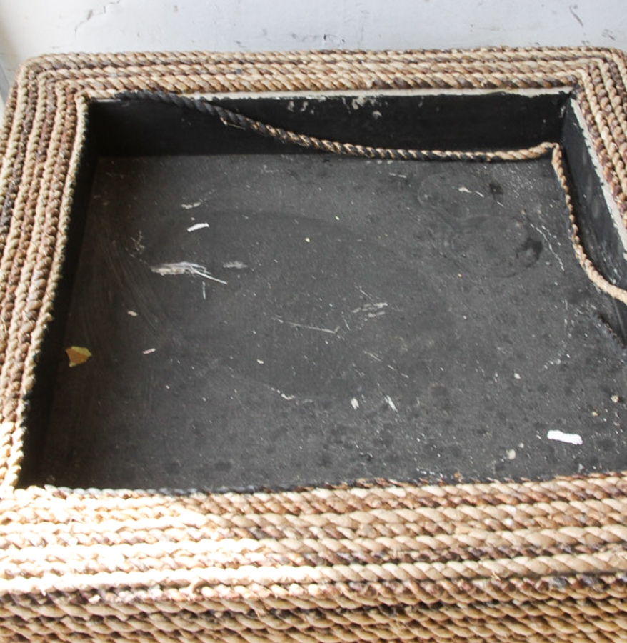 Rope Wrapped Planter Pair