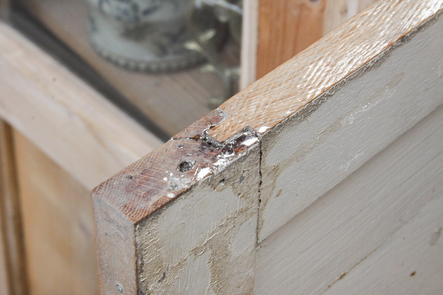 Vintage Empire Style Pine Cabinet