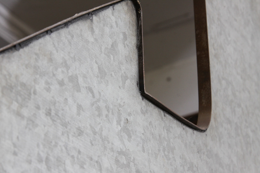 Large Galvanized Steel Arrow Sign