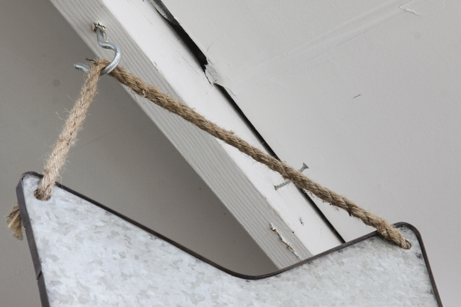 Large Galvanized Steel Arrow Sign