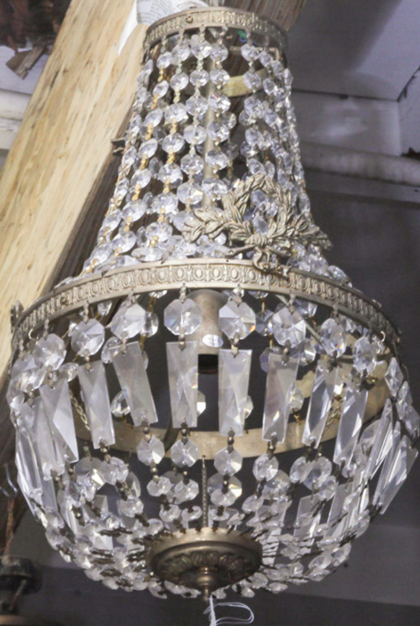 Vintage Empire Style Crystal Chandelier