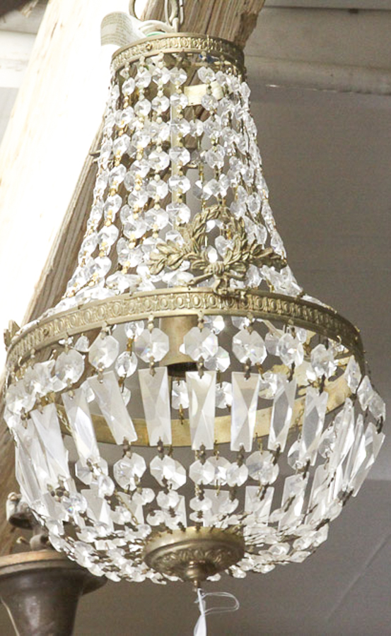 Vintage Empire Style Crystal Chandelier