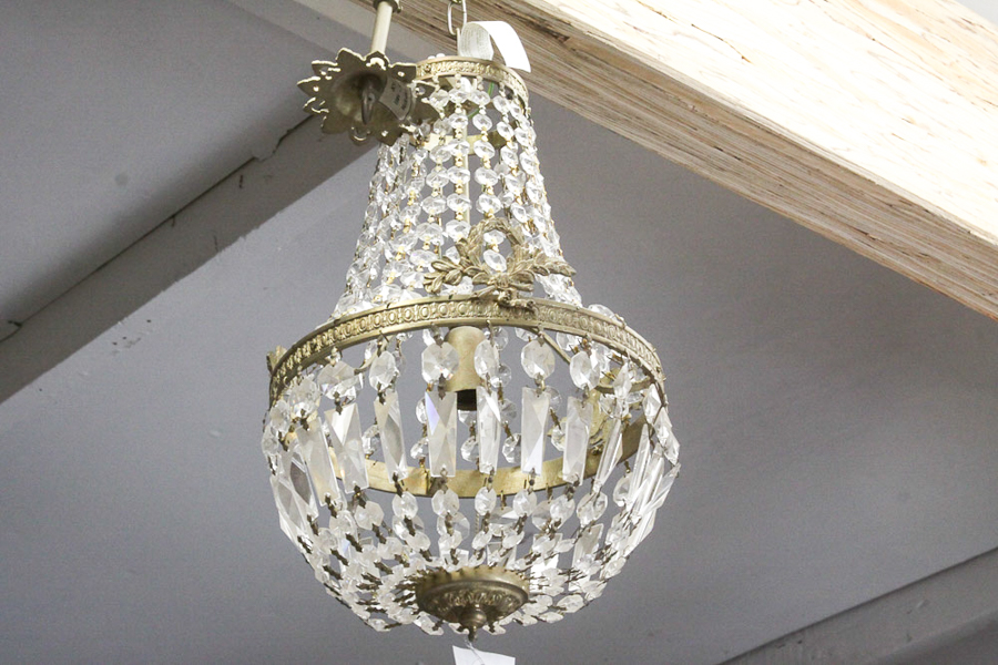 Vintage Empire Style Crystal Chandelier