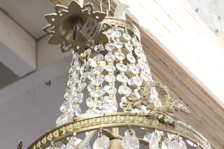 Vintage Empire Style Crystal Chandelier