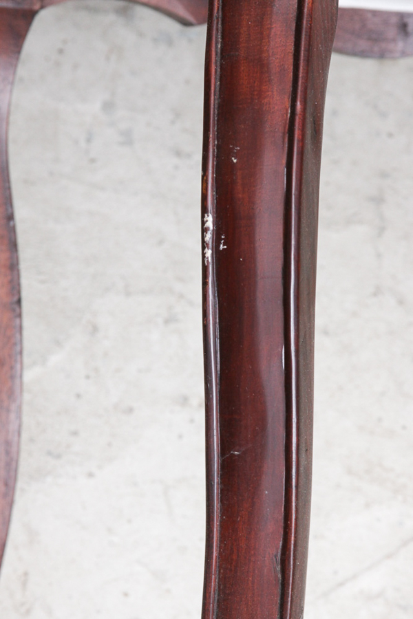 European Red Upholstered Chair