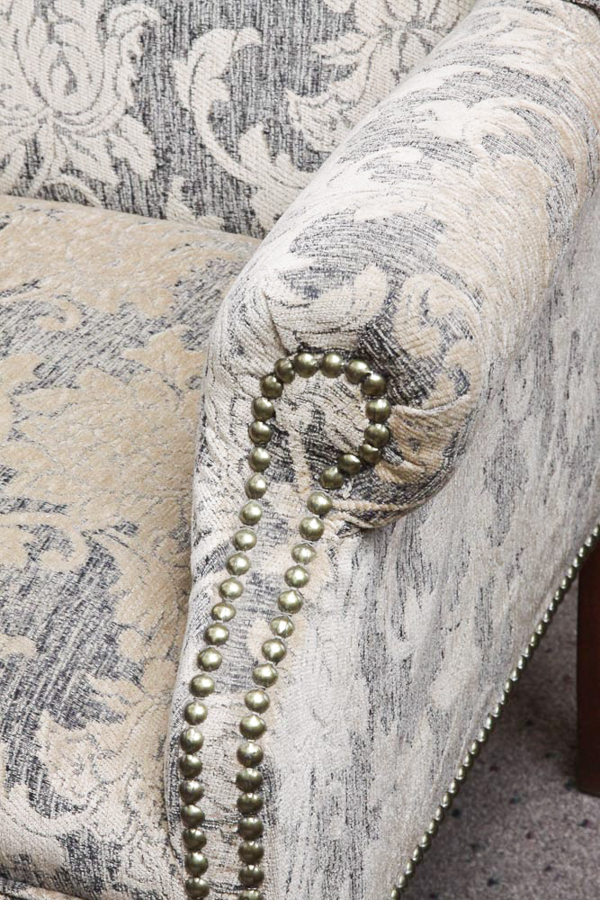 Pair of Queen Anne Style Wingback Armchairs