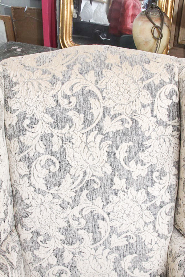 Pair of Queen Anne Style Wingback Armchairs