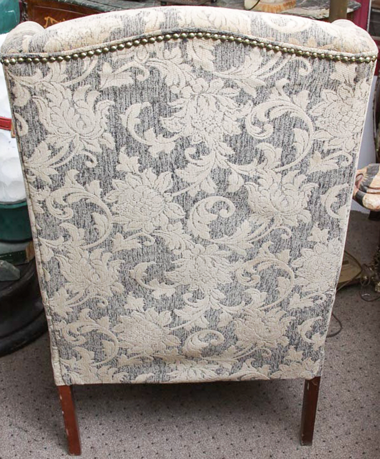 Pair of Queen Anne Style Wingback Armchairs
