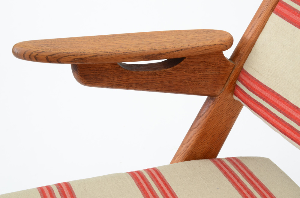 Danish Modern Scissor-Framed Arm Chair