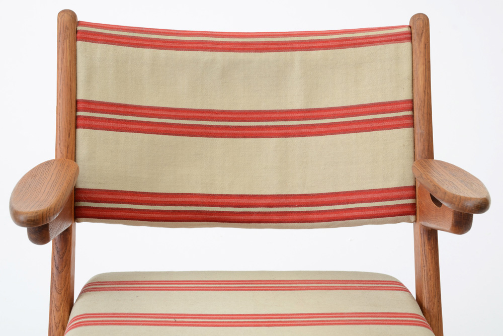 Danish Modern Scissor-Framed Arm Chair