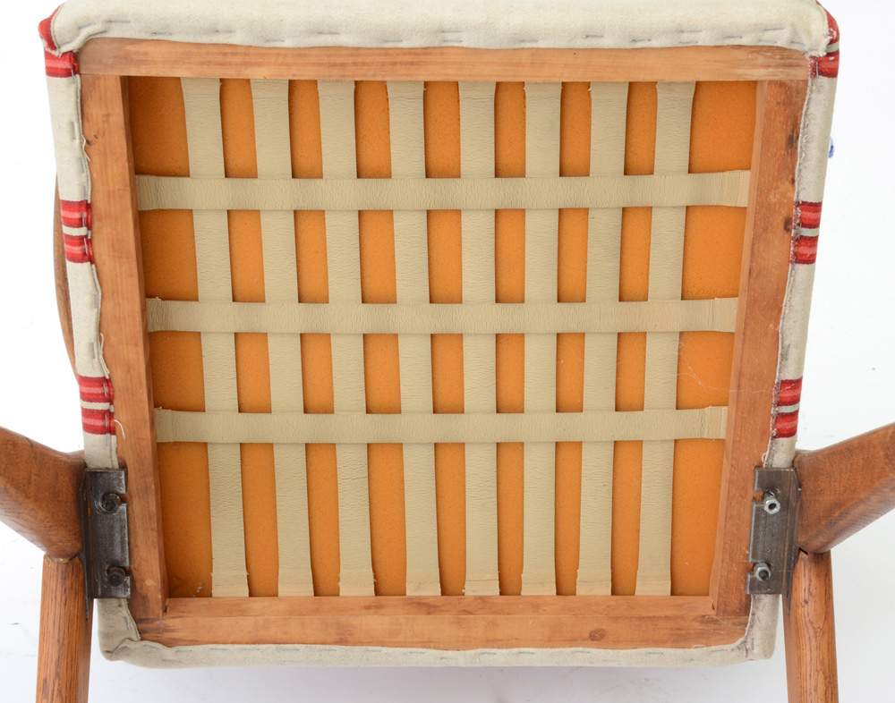 Danish Modern Scissor-Framed Arm Chair