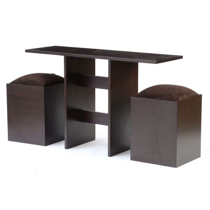 ME2 "Observer" Console Table with Stools
